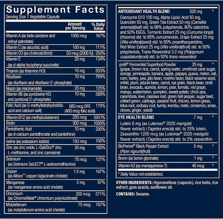 Vthrive BioActive Men 50+ One Daily Multivitamínico, multivitamínic...