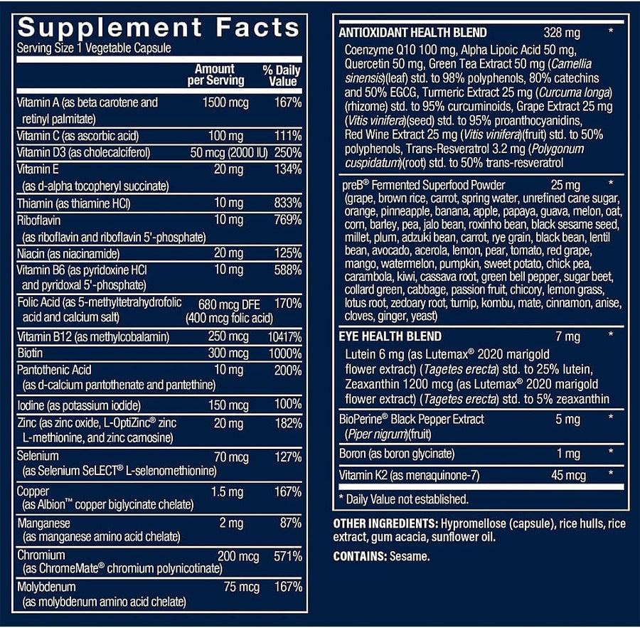 Vthrive BioActive Men 50+ One Daily Multivitamínico, multivitamínic...