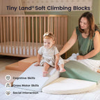Tiny Land Bloques de escalada de espuma suave para niños pequeños, bloques de espuma de 6 piezas