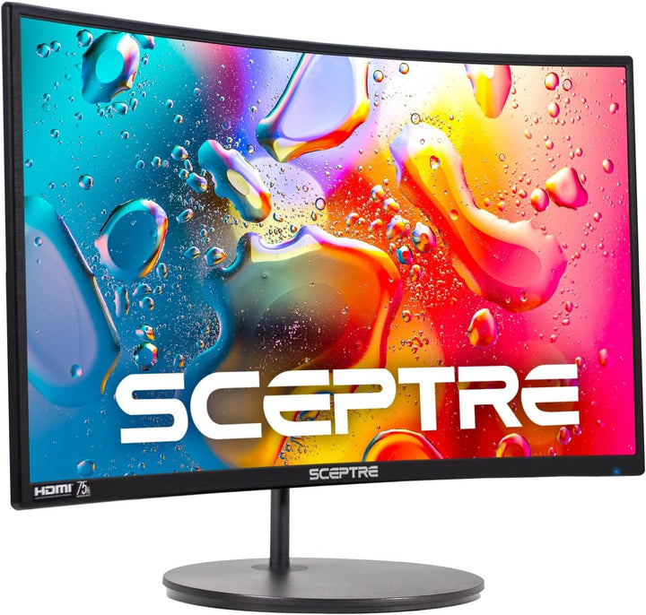 Sceptre - Monitor curvo de 24 pulgadas, 75Hz, LED, para videojuegos...