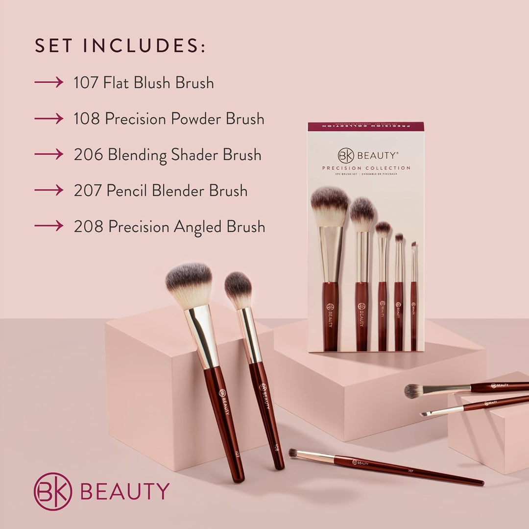 BK BEAUTY - Colección de pinceles de precisión (5 piezas) - Juego d...