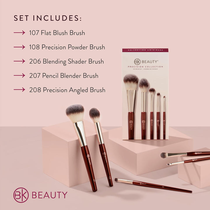 BK BEAUTY - Colección de pinceles de precisión (5 piezas) - Juego d...