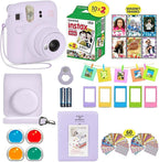 Fujifilm Instax Mini 12 Cámara Instantánea Morado Lila + Estuche de...