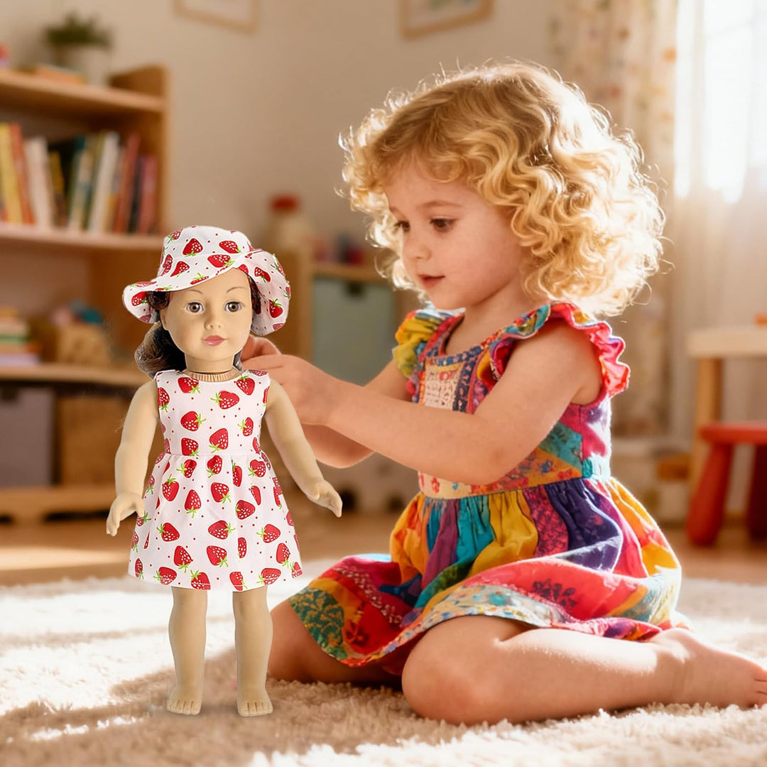 HOAKWA Ropa y accesorios de muñeca americana para muñecas de 18 pul...