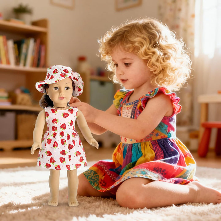 HOAKWA Ropa y accesorios de muñeca americana para muñecas de 18 pul...