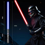 Sable de luz para duelos pesados Pro, movimiento suave, control de movimiento, empuñadura de metal, 16 fuentes de sonido, espada blaster, accesorios para Halloween, cosplay (RGB premium, hoja