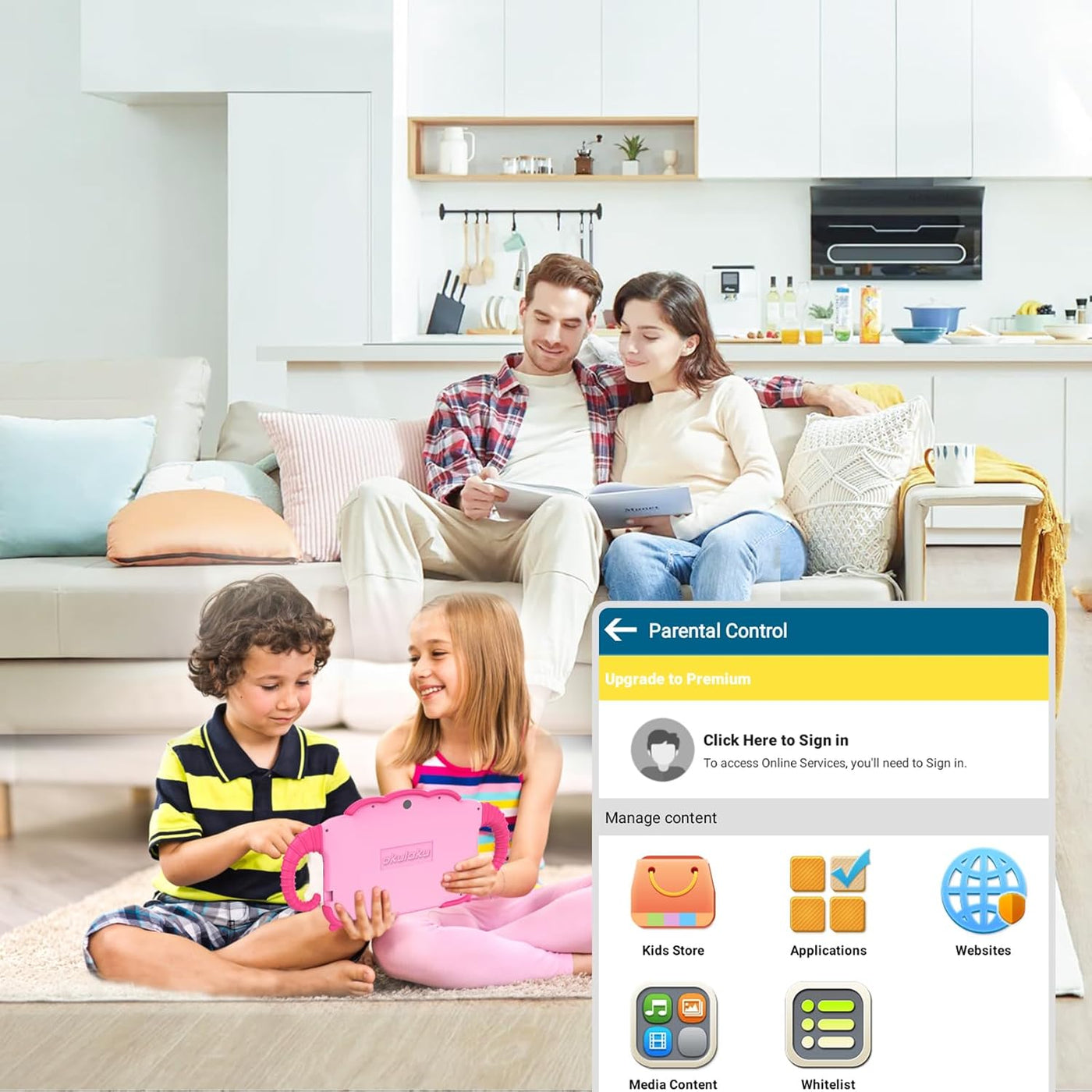 Tablet para niños de 7 pulgadas, tabletas para niños pequeños con e...