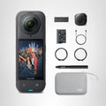 Insta360 X5 Paquete Esencial - Cámara de acción 8K 360°, Negro medianoche, Paquete Essentials
