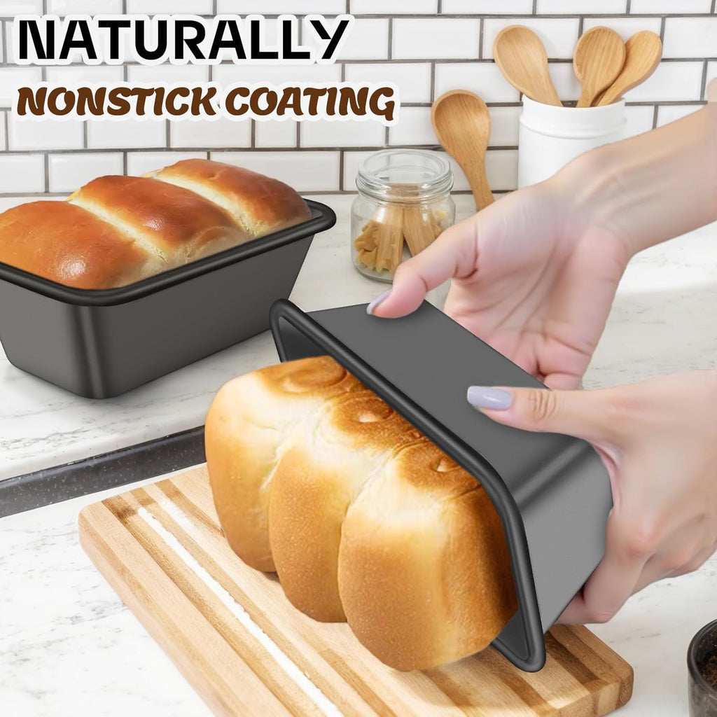 Juego de Moldes para Hornear, Juegos de Utensilios Antiadherentes para Hornear, Moldes para Horno para Cocinar, AIVIKI Juego de 6 Piezas de Bandejas para Hornear Incluyendo Bandeja para Galletas