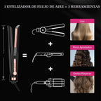 SKIMI Airflow Styler, plancha de pelo de titanio alisadora de cabello plana