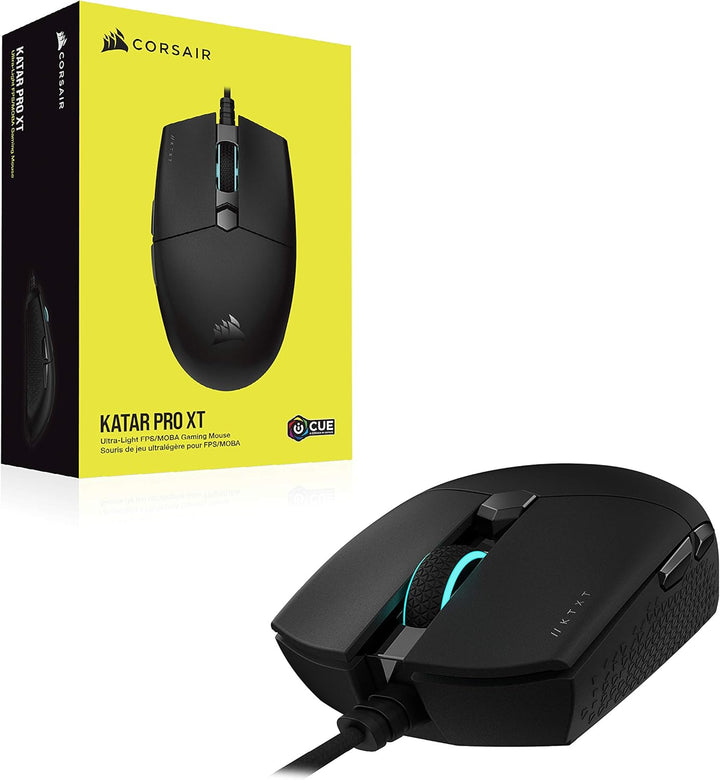 Corsair KATAR PRO XT Ratón para juegos FPS ultraligero con cable, 1...