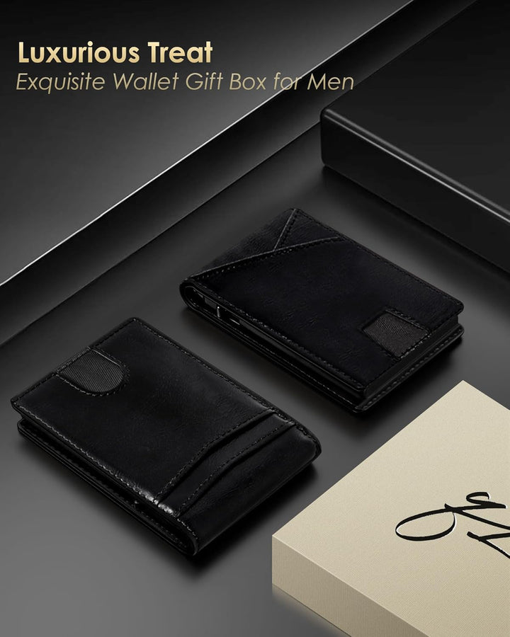 QLD Cartera para hombres \u2013 Bloqueo RFID [funcional y práctico]...
