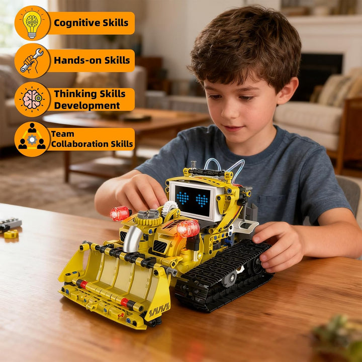Juego de bloques de construcción de robot programable 5 en