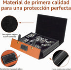 Bucher&Rossini Juego de dominó doble 6 – Juego clásico de dominó negro para adultos y niños, idea de regalo para jugadores de dominó o noche de juegos familiares (azulejos negros)