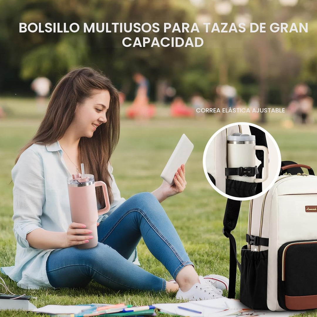 LOVEVOOK Mochila para laptop para mujer, 15,6 pulg.