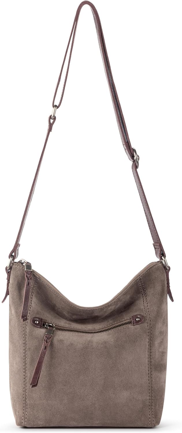 The Sak Ashland Crossbody Purse - Bolso de mano de cuero para mujer para uso diario y viajes - Cruzado con correa ajustable para el hombro