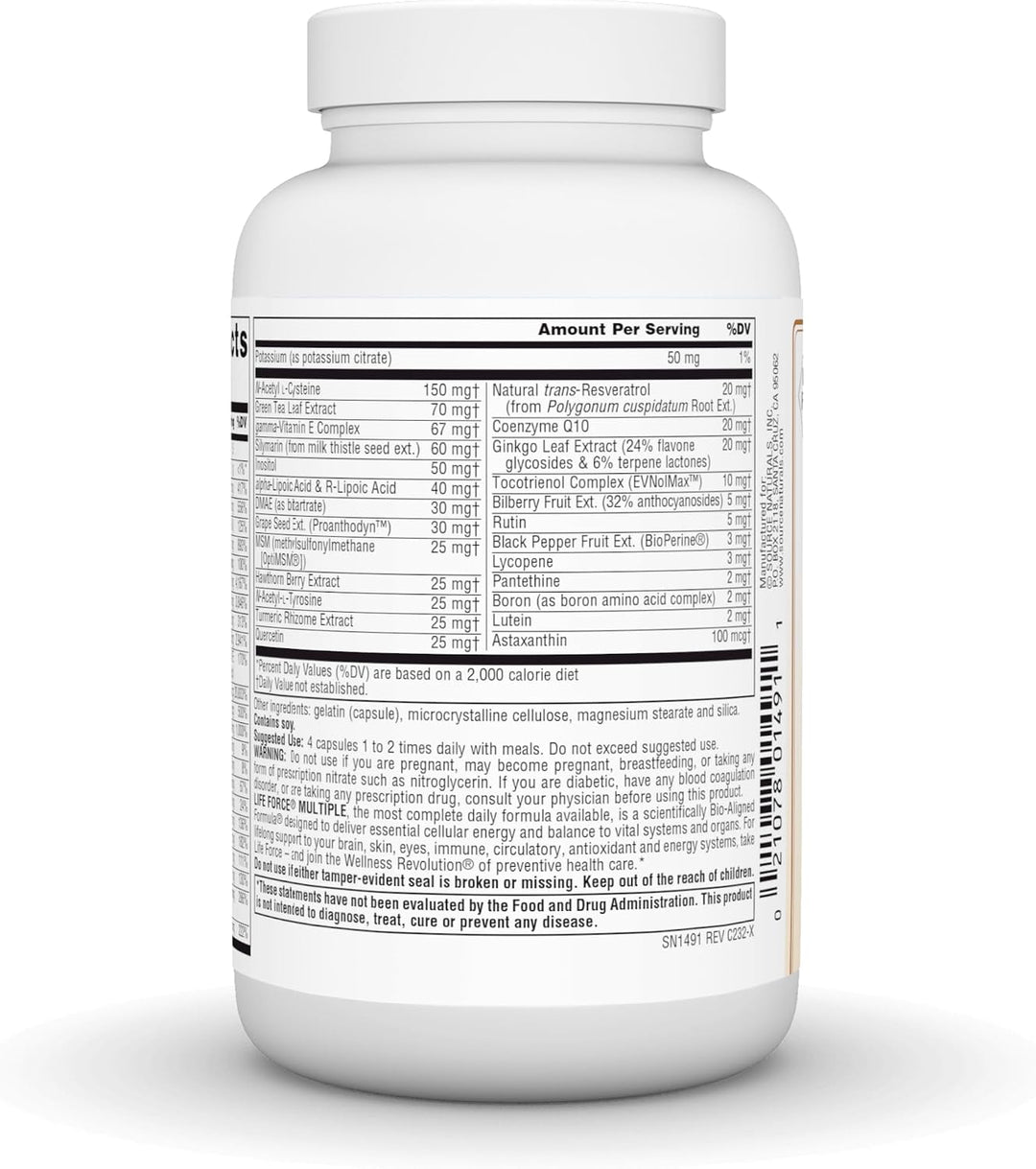 Source Naturals Life Force Múltiples Multivitamínicos diarios sin h...