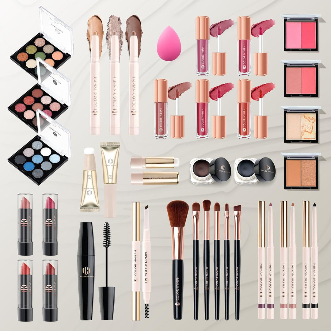 Color Nymph Kits de maquillaje profesional para niñas, kit de maqui...