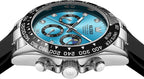 OLEVS Relojes Cronógrafo Masculinos de Moda Empresarial Analógico Quartz Reloj de Pulsera para Hombre, Cinturón de Silicona a prueba de agua con Luminiscente, Calendario