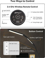 Lámpara Lámpara de escritorio LED con abrazadera, lámpara de escritorio de arquitecto con control remoto, luz de escritorio de brazo oscilante flexible con luz LED dual, atenuación continua, 5 modos de color