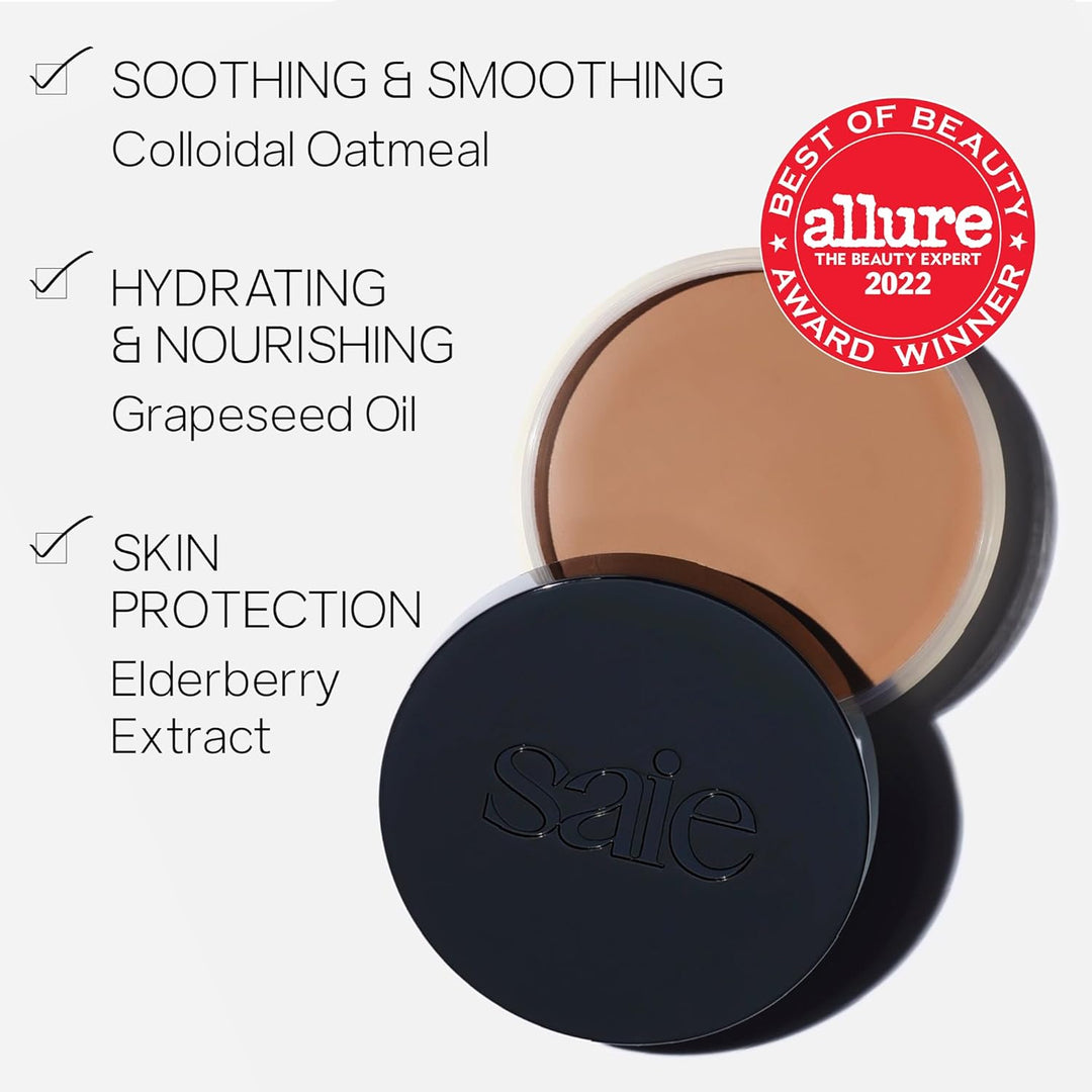 Saie Sun Melt Cream Bronzer - Bronceador facial de bálsamo modulabl...