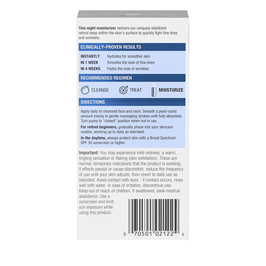Neutrogena - Crema hidratante de noche Rapid Wrinkle Repair Retinol...