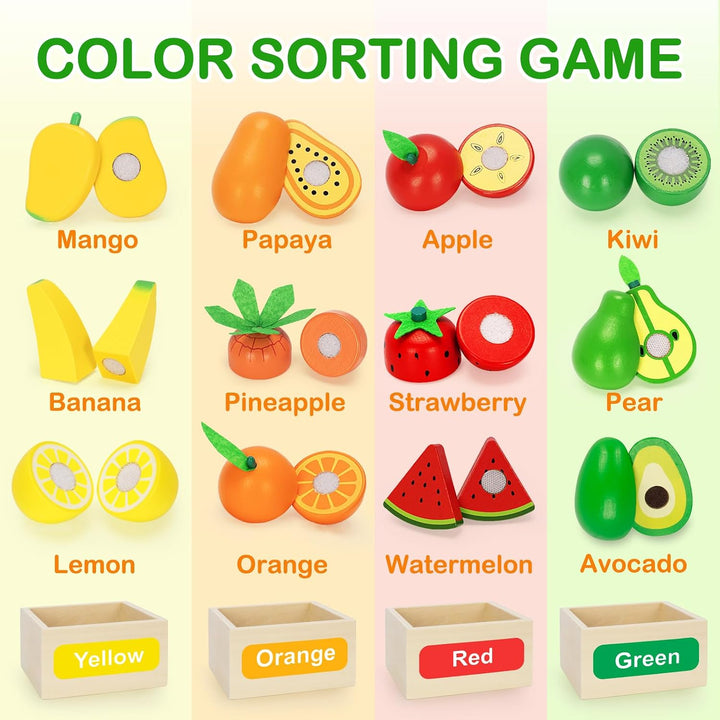 TooyBing Juego de juguetes de madera para la cocina de los niños, 3...
