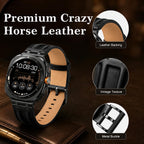 Correa de cuero retro compatible con Samsung Galaxy Watch Ultra 2/1 de