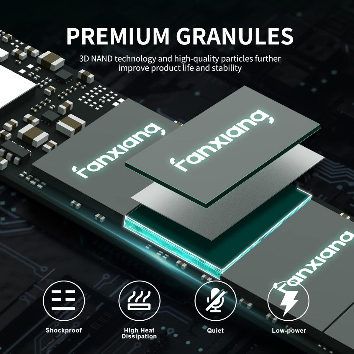 fanxiang S500 Pro 256GB NVMe SSD M.2 PCIe 3.0, unidad interna de es...