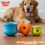Dispensador interactivo de golosinas para perros West Paw, con diseño Toppl de Zogoflex®, L