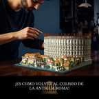 Givenni Arquitectura El Coliseo Romano; modelo coleccionable para adultos; kit de construcción de modelo de decoración del hogar, actividad creativa de bricolaje, colección famosa de monumentos (3989 piezas)