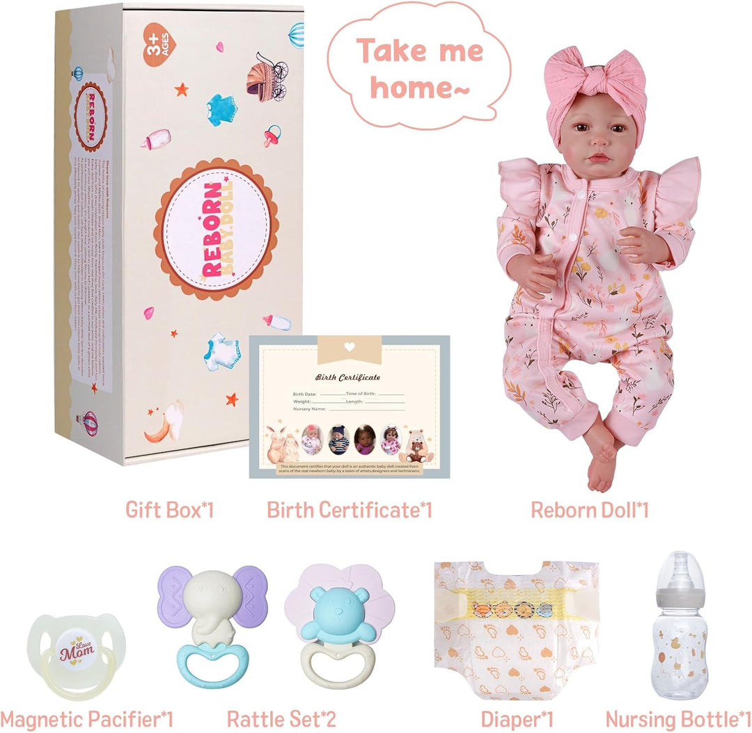 BABESIDE Reborn Baby Dolls - Muñeca realista de vinilo suave de 20...