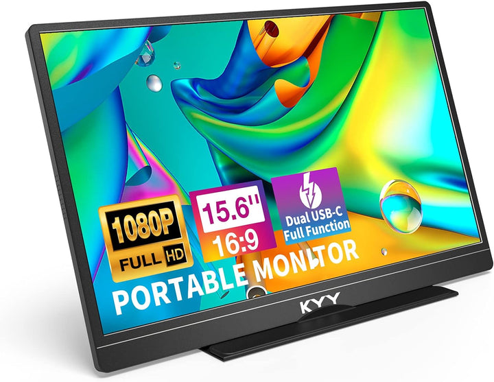 KYY Monitor portátil 15.6 '' 1080P Monitor portátil para po...