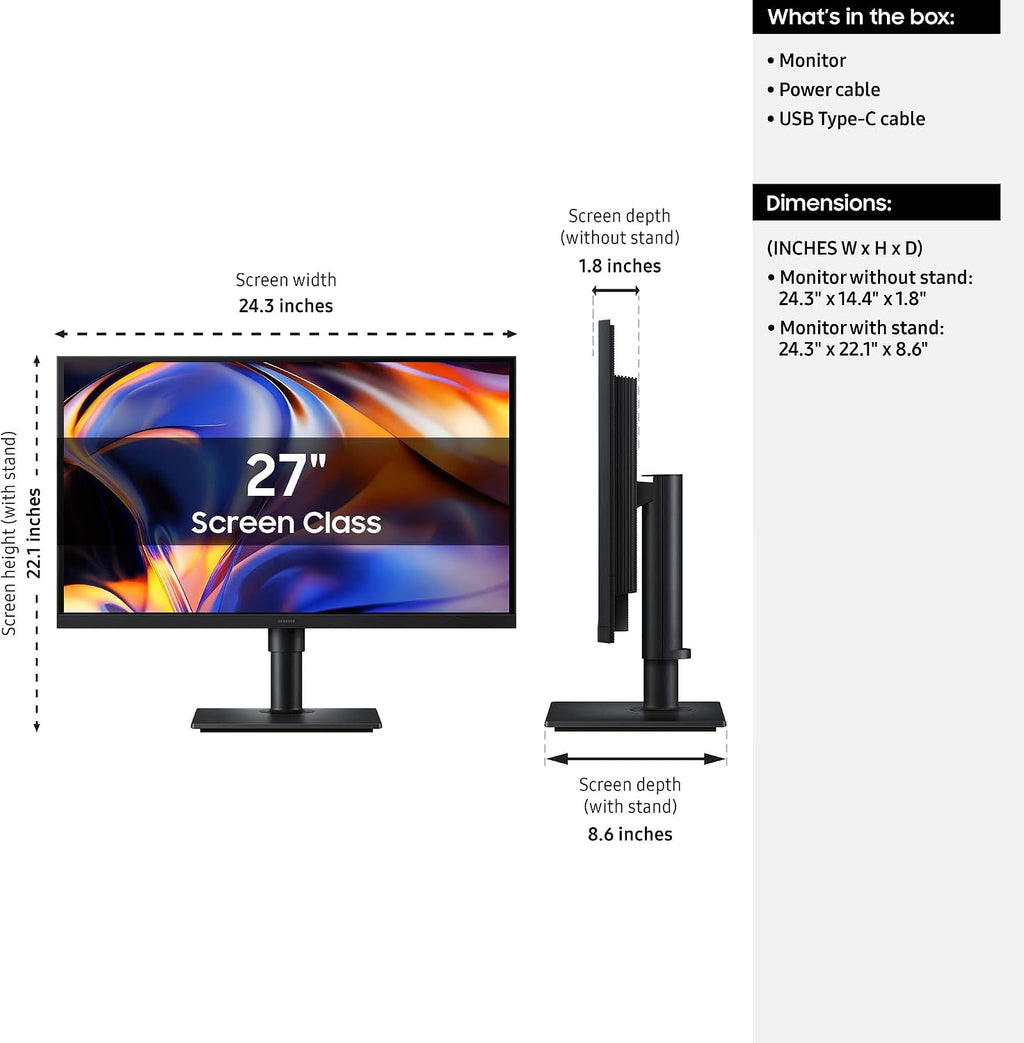 Samsung Monitor de alta resolución de la serie ViewFinity S8 (S80HF...