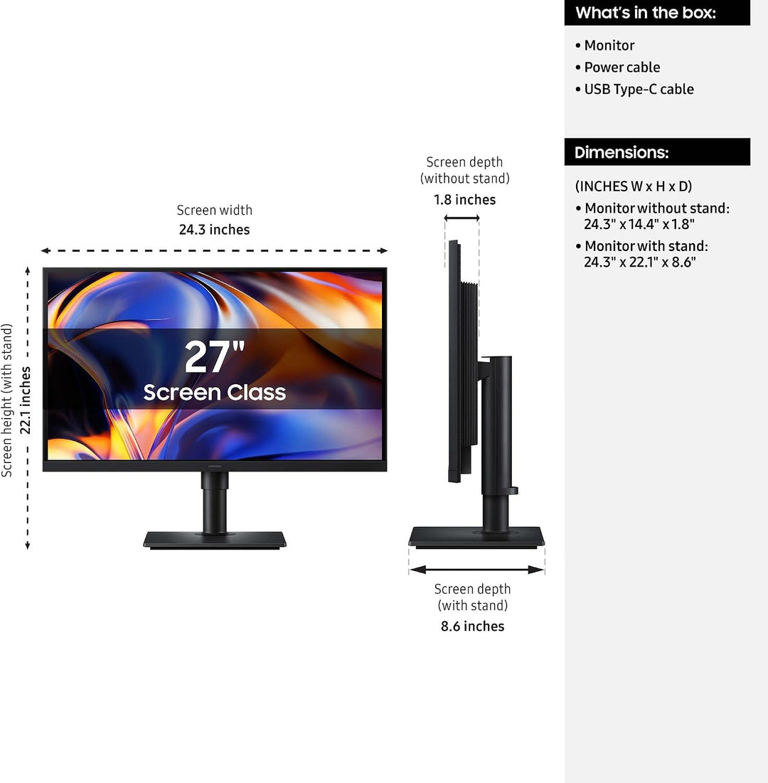 Samsung Monitor de alta resolución de la serie ViewFinity S8 (S80HF...