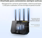 ASUS RT-BE92U BE9700 Router WiFi 7 de tres bandas, admite nuevo anc...