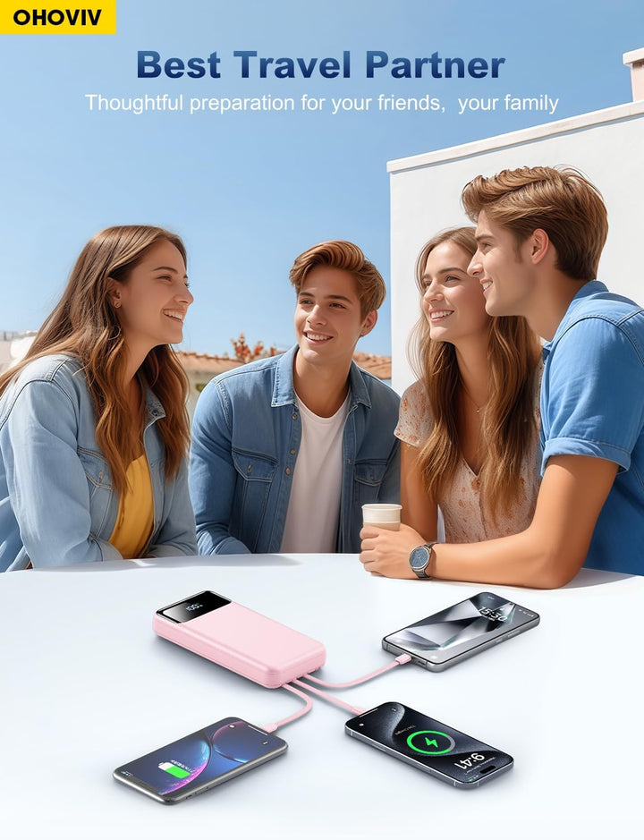 OHOVIV Cargador Portátil Power Bank Paquete de Batería de 50000mAh,...