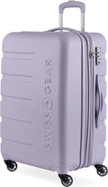 SwissGear 7366 Signature Hardside - Maleta expandible con ruedas giratorias, bloqueo TSA, neblina nocturna, a cuadros, mediano de 23 pulgadas