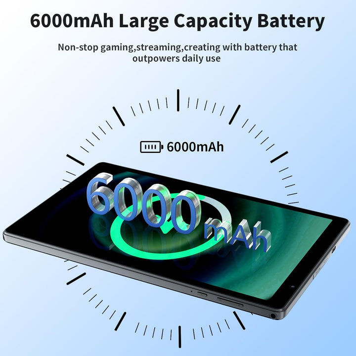 VASOUN Tablet Android 15 de 10.1" con pantalla HD IPS, 8GB RAM...