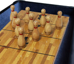 Juego de alfileres de bolos de tejo con 10 pines de bolos de madera dura de alta calidad, bola de boliche triangular Durabel de resina y bolsa de transporte, diversión para juegos de tejo