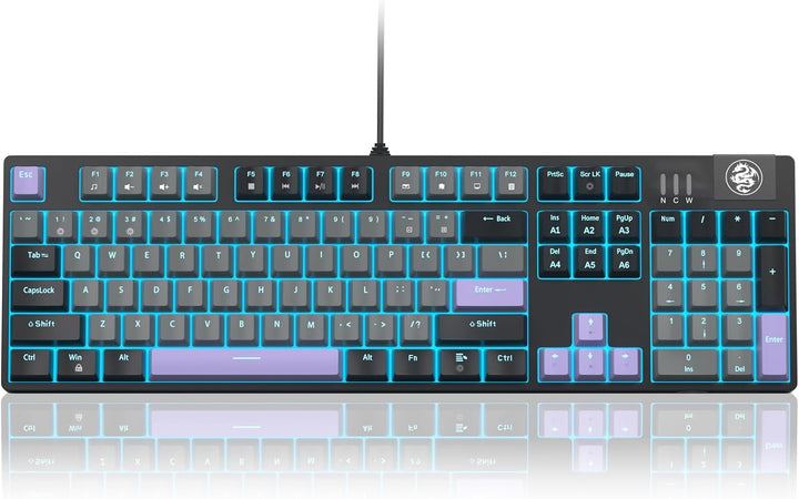 MageGee MK-Storm - Teclado mecánico para juegos, teclado iluminado...