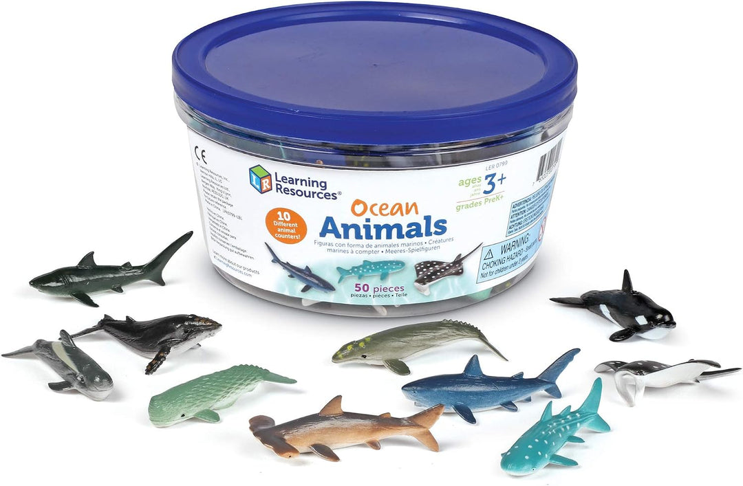 Learning Resources - Juego de 60 figuras de peces para contar, a pa...