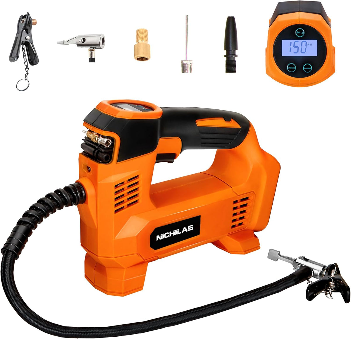 Nichilas Inflador de neumáticos para batería DEWALT 20V MAX, compre...