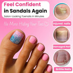 GlimightyX Kit de uñas de Polygel, blanco transparente, rosa con formas