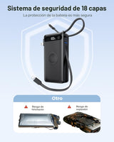 Cargador portátil nano 5 en 1 para iPhone y Apple Watch, cargador p...