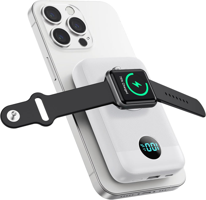 Pxwaxpy Cargador portátil magnético de 10800 mAh, banco de energía...