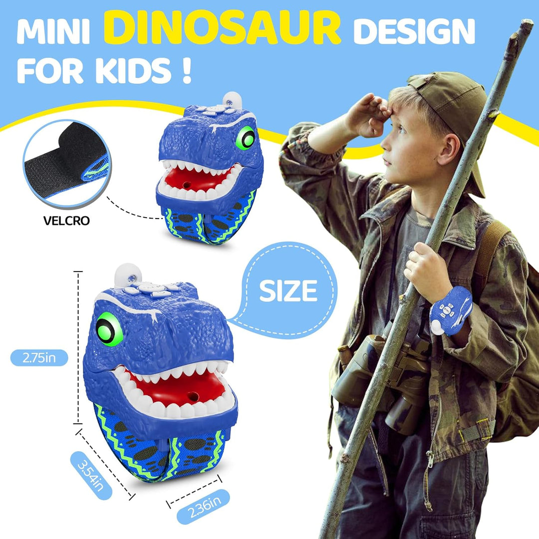 Walkie Talkies de dinosaurio para niños, paquete de 2, equipo de ca...