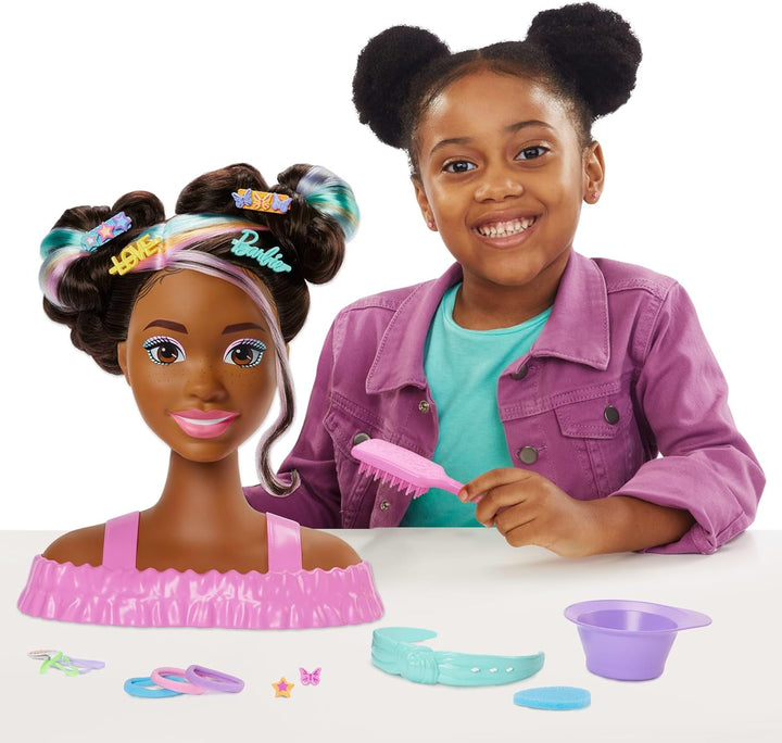 Cabeza de peinado de la muñeca Barbie, cabello rubio con más de 20...