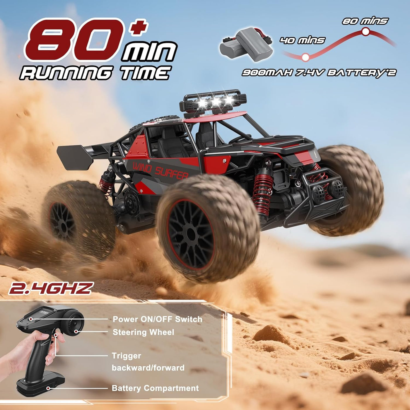 Scientoy Auto de control remoto 114 30KM/H de alta