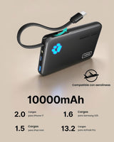 INIU Cargador Portátil, Banco de Energía Delgado de 10000mAh con Ca...